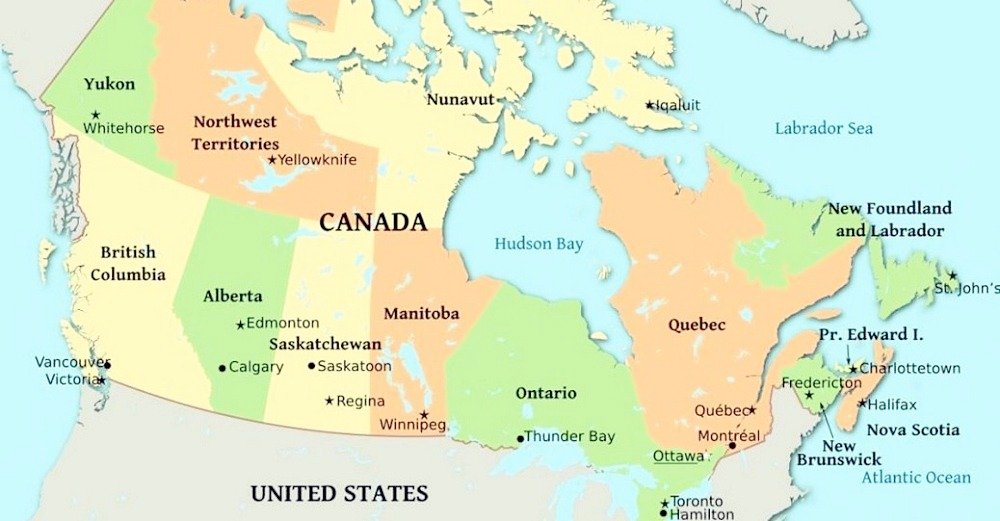 Canadian provinces