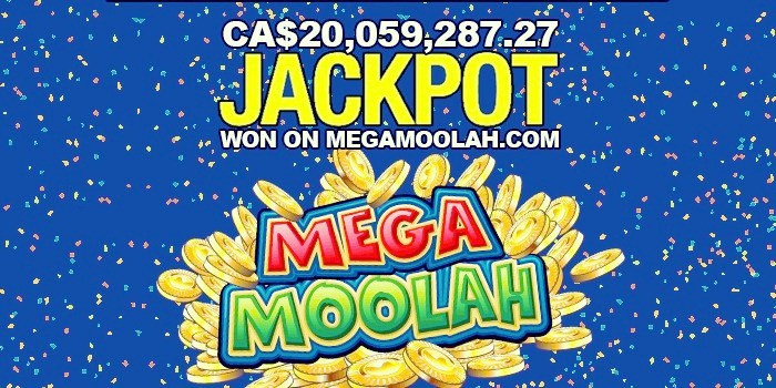 20 million Canadian dollar jackpot on Mega Moolah