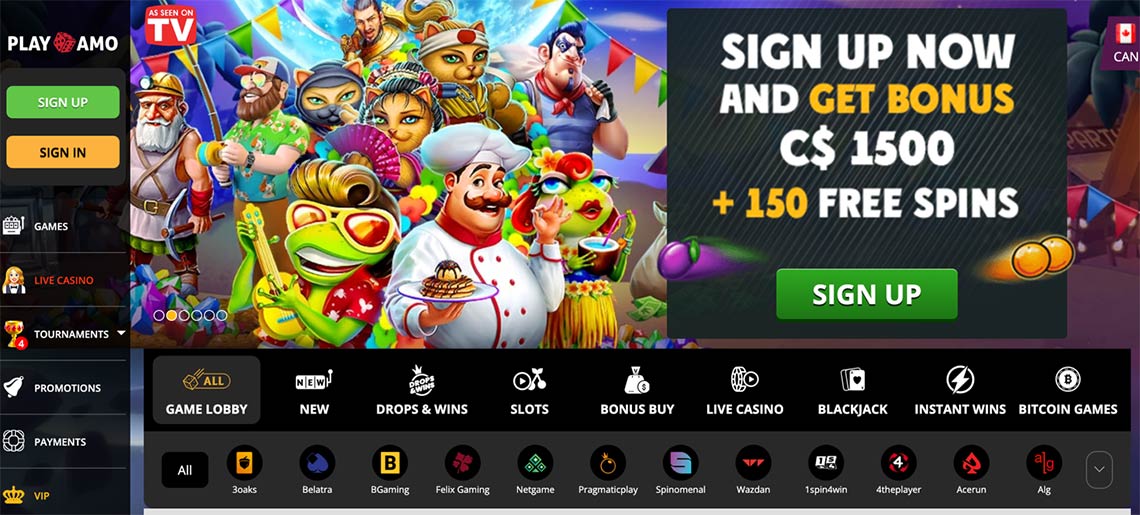 PlayAmo Casino: Best for Bonus Offers